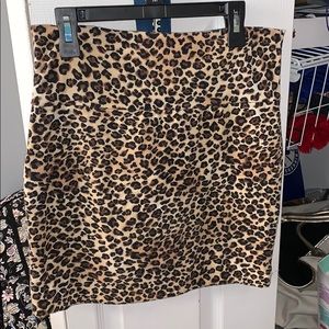 Cheetah mini skirt